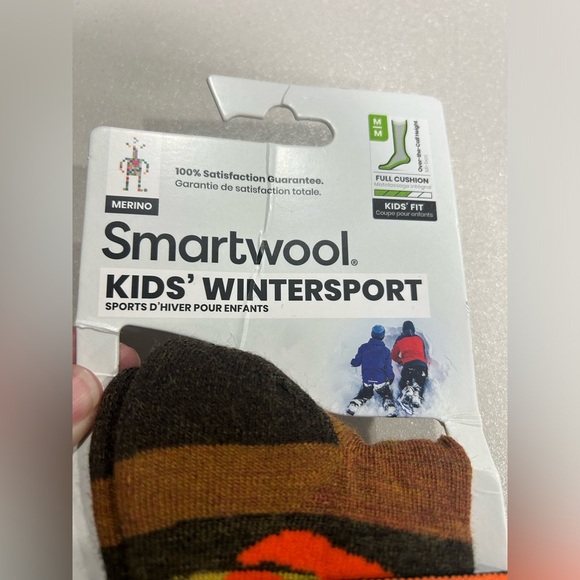 Smartwool Kids' Medium Wintersport Full Cushion Yeti Pattern Over Calf Socks NWT - Picture 4 of 7
